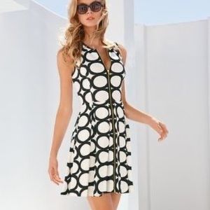 Boston Proper black and white dress